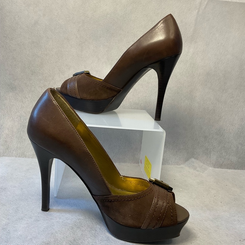 Guess High Heel Pumps Chocolate Brown -Size 7